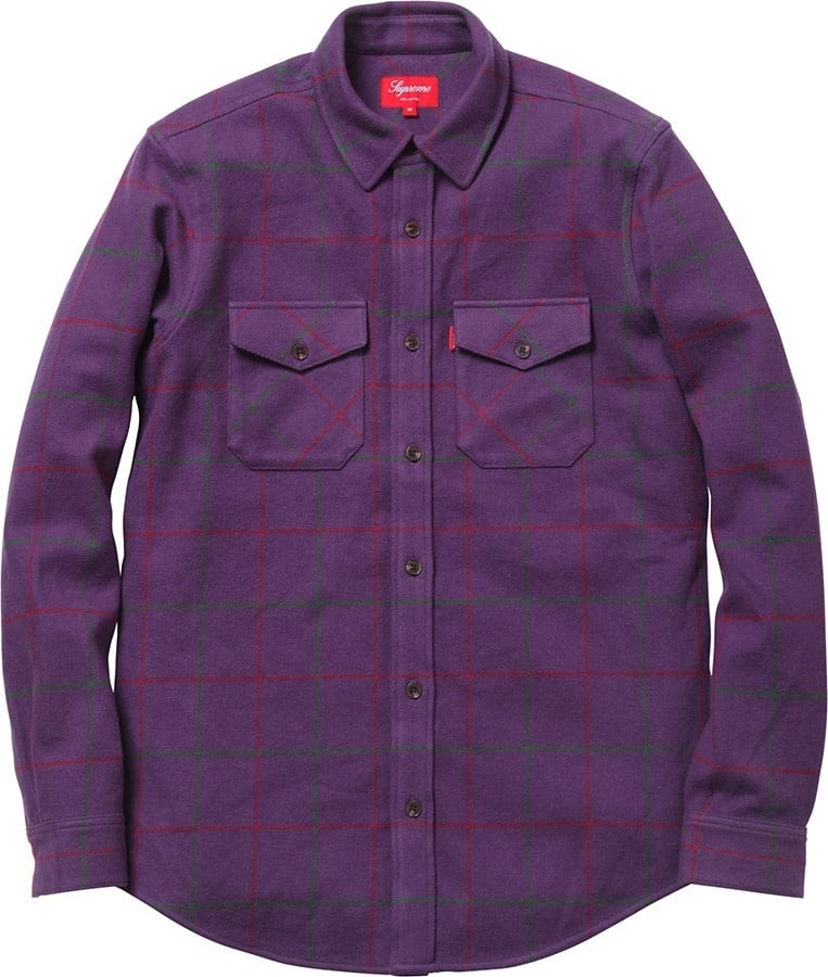 Heavyweight Flannel Windowpane Shirt